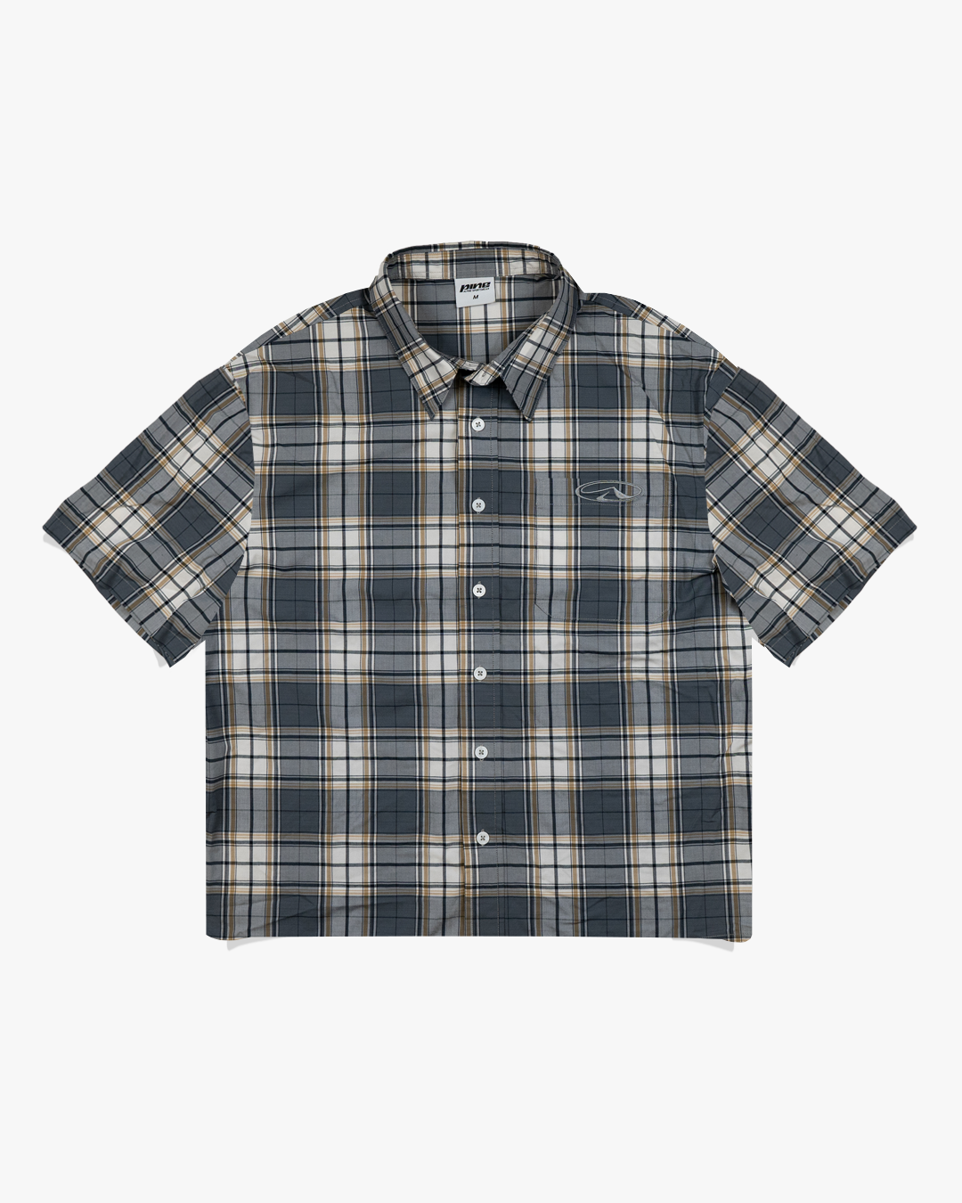 Steel Grey Plaid Shirt