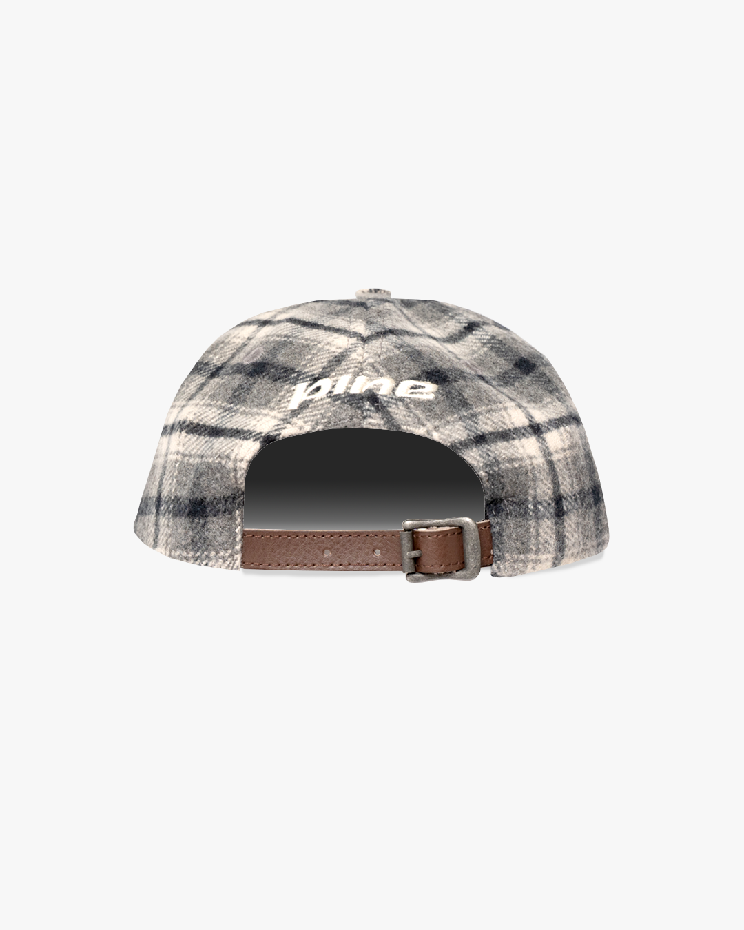 Felt Monogram Plaid cap