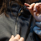 Obsidian/Bluestone Side Zip Pullover
