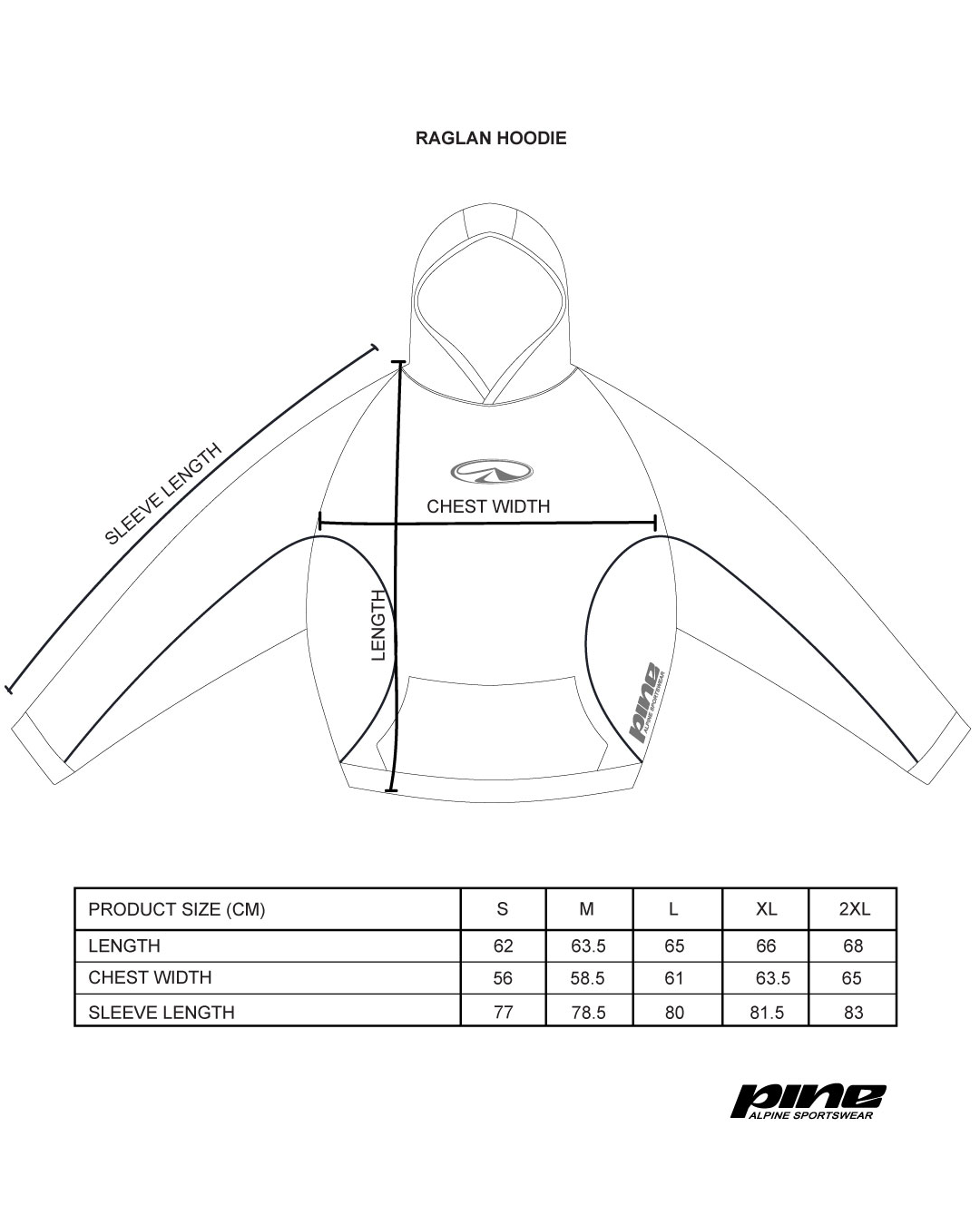Navy Raglan hoodie