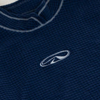 Deep Ocean Waffle Fleece